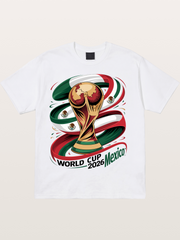 2026 Mexico WC Trophy Art Cotton T-shirt