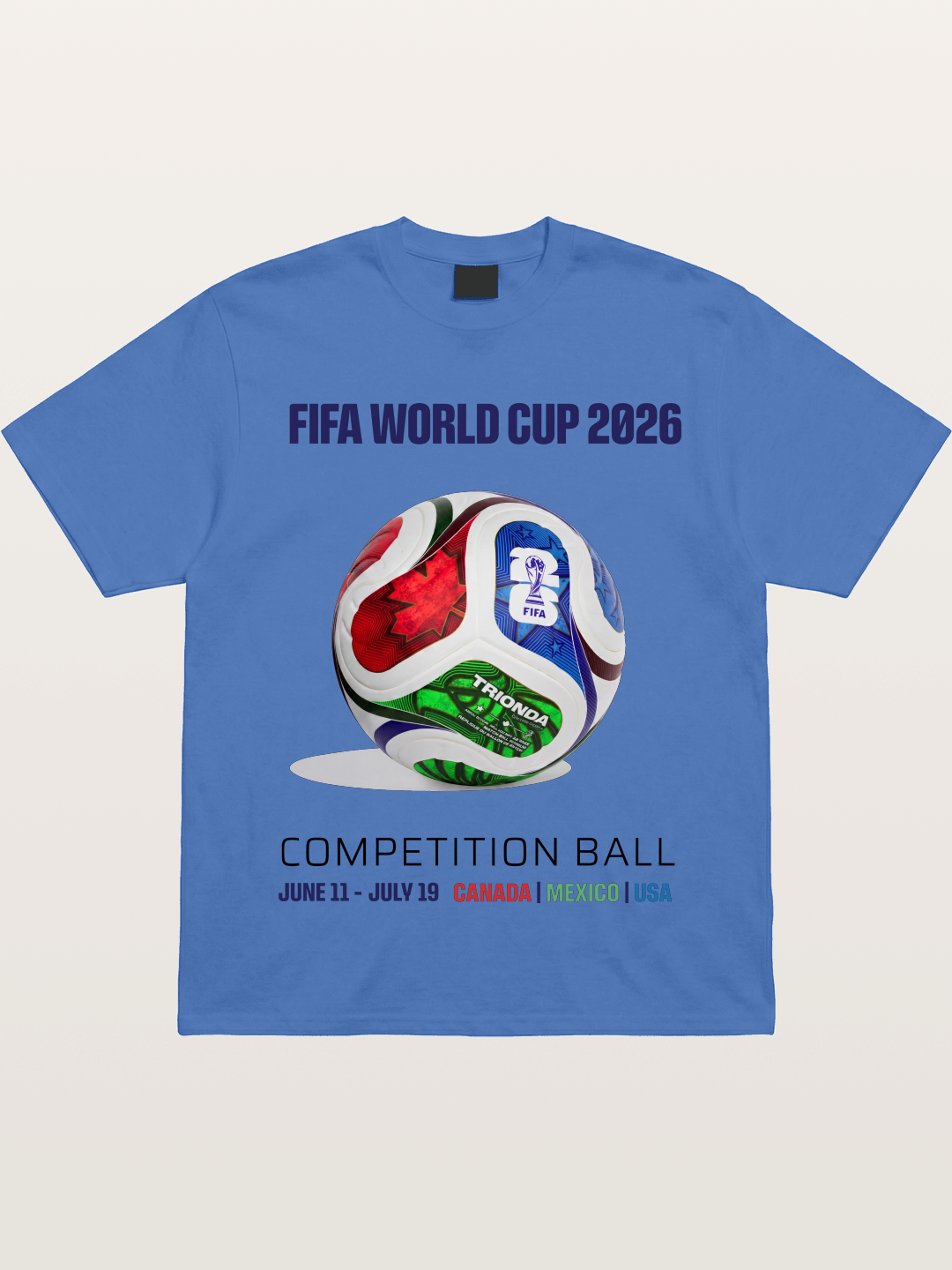 2026 World Cup Official Competition Ball Gildan T-shirt