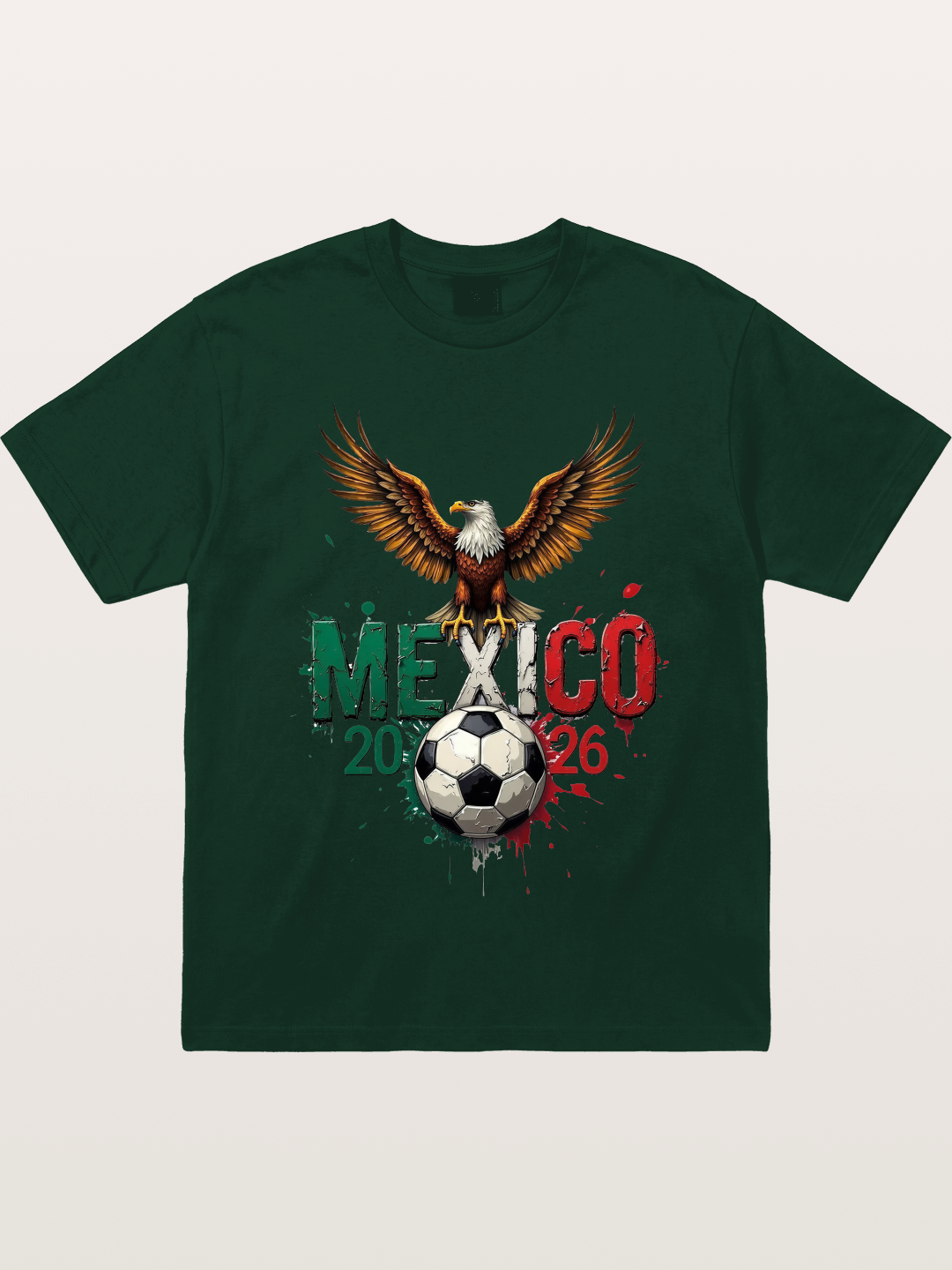 Mexico 2026 WC Eagle Print Gildan T-shirt