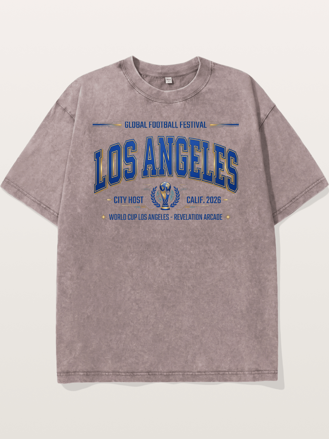 Los Angeles 2026 WC Badge Washed T-shirt
