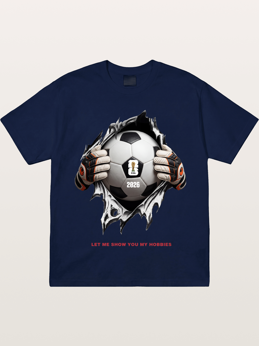 Soccer Ball Tear Effect 2026 Gildan T-shirt
