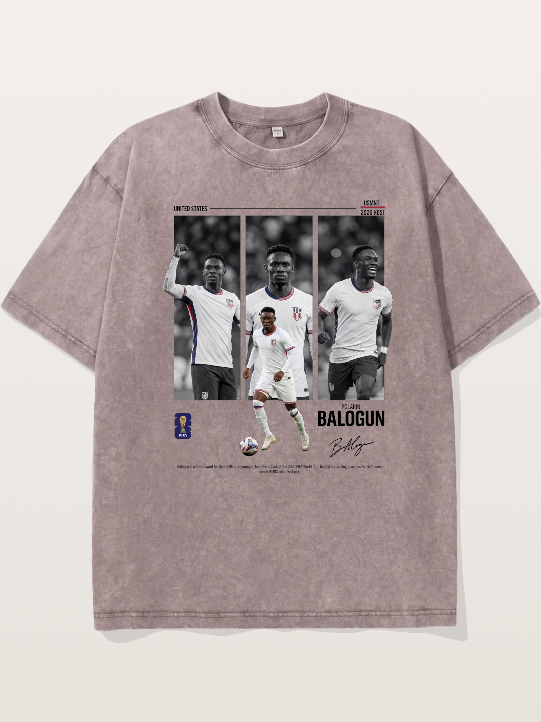 Folarin Balogun Three Panel Archive Washed T-shirt