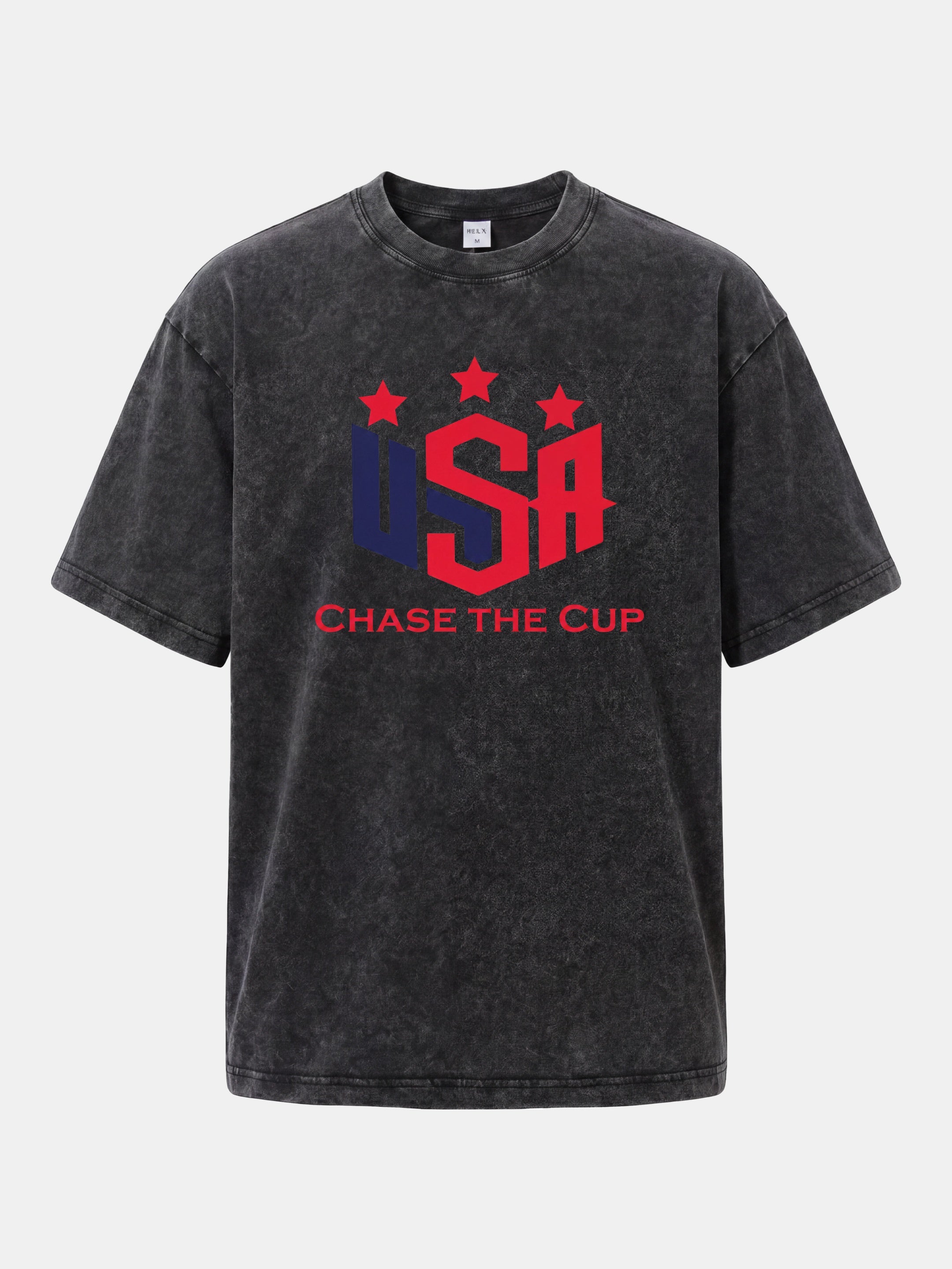 USA Chase The Cup Typography Washed T-shirt