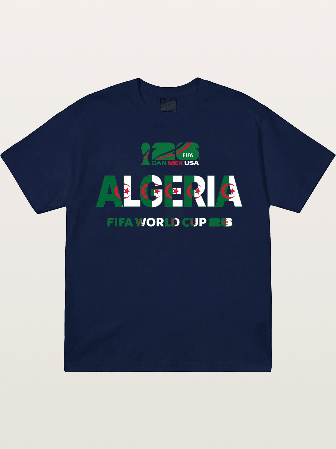 Algeria 2026 Flag Motif Art Gildan T-shirt