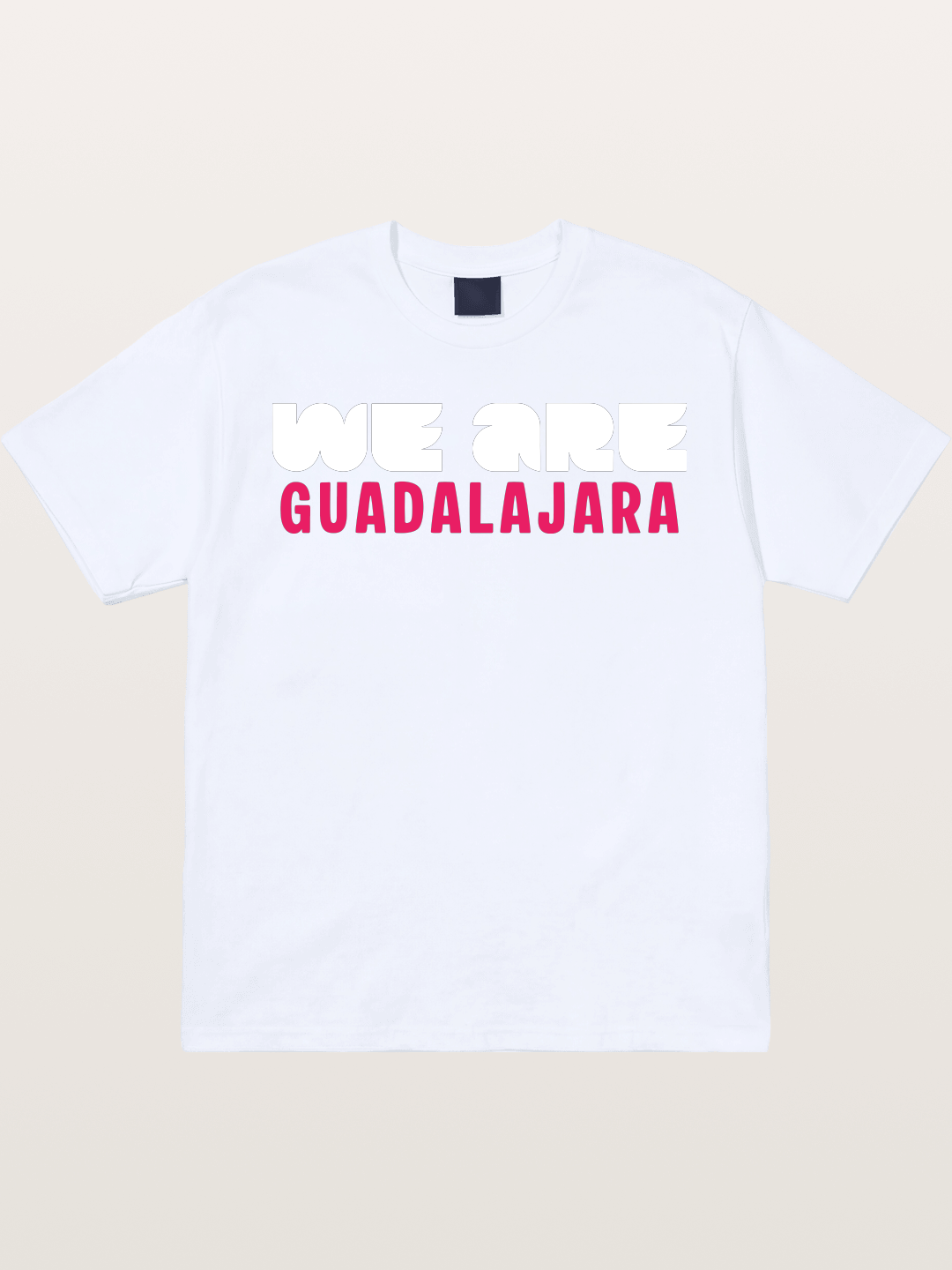 Guadalajara Pink Block Letters Gildan T-shirt