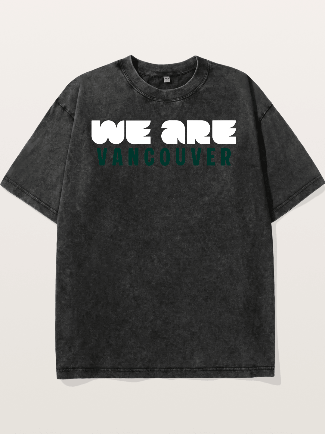 Vancouver Dark Green Monochrome Washed T-shirt