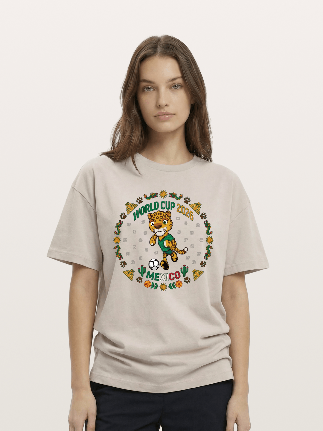 Mexico 2026 World Cup Mascot Cotton T-shirt