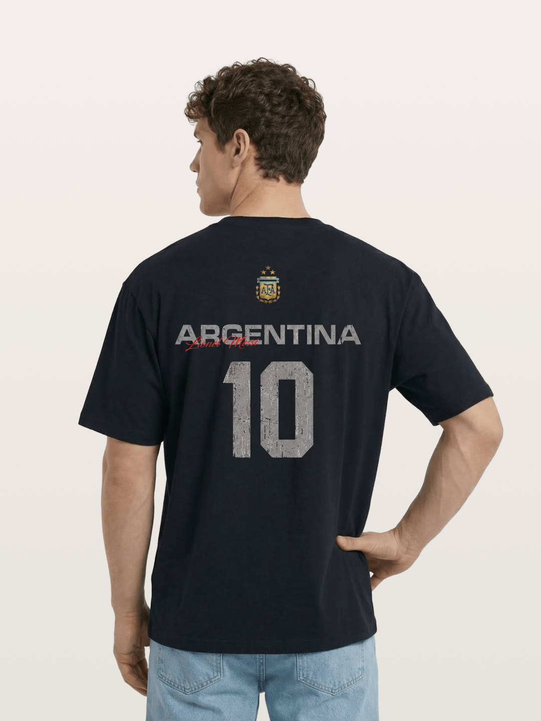 Argentina Messi 10 Retro Cotton T-shirt