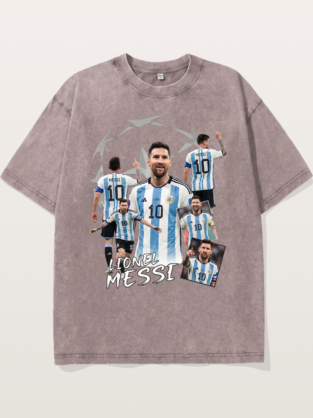 Lionel Messi Career Tribute Washed T-shirt