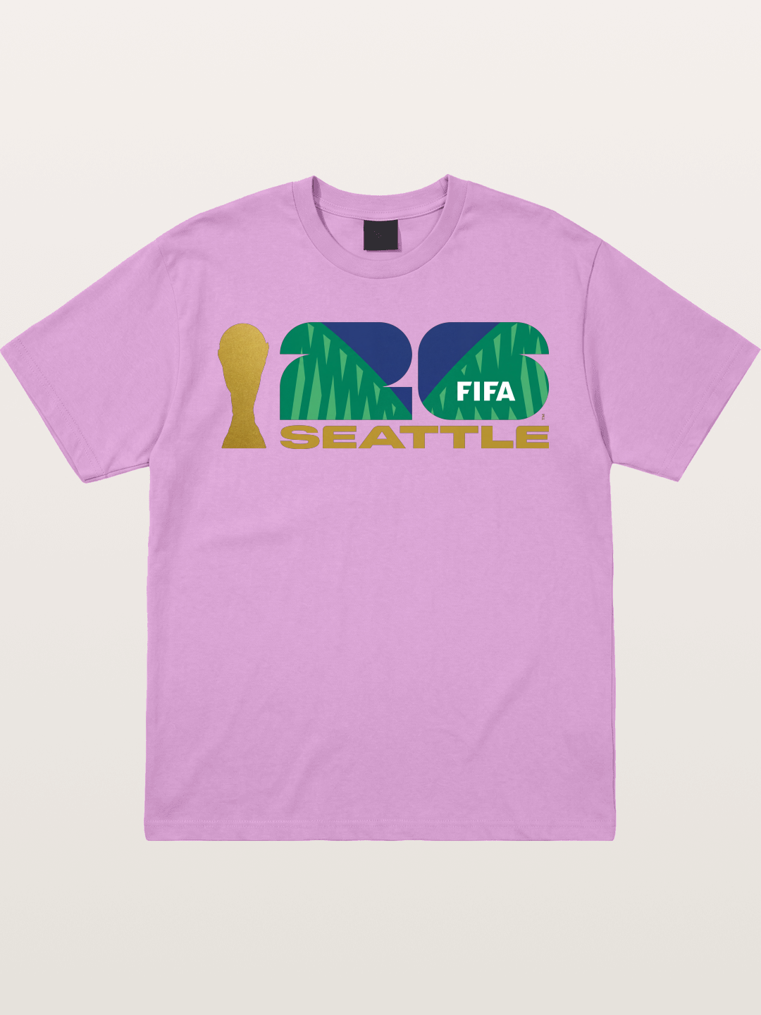 Seattle WC 2026 Gold Green Logo Gildan T-shirt
