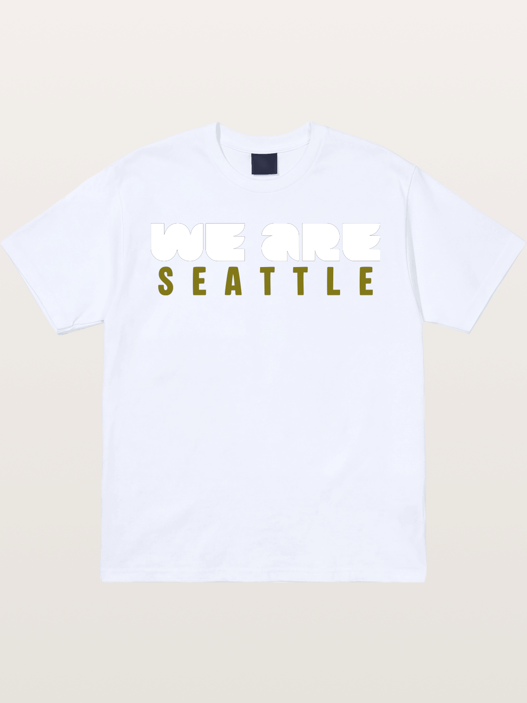 Seattle Olive Green Typography Gildan T-shirt