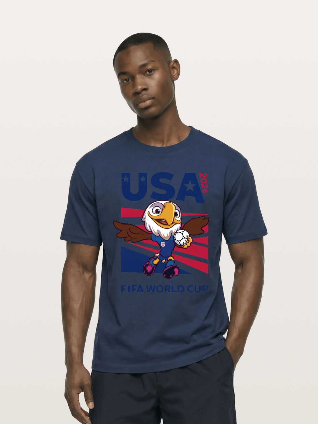 USA Eagle Mascot World Cup Cotton T-shirt