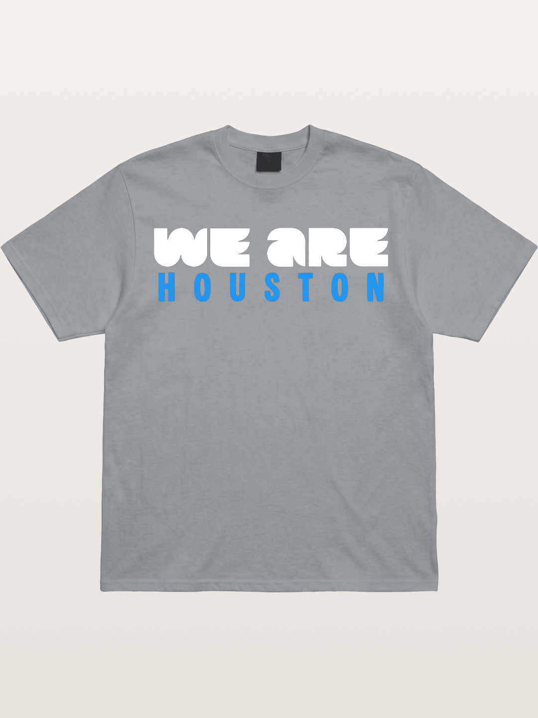 Houston Bright Blue Typo Gildan T-shirt
