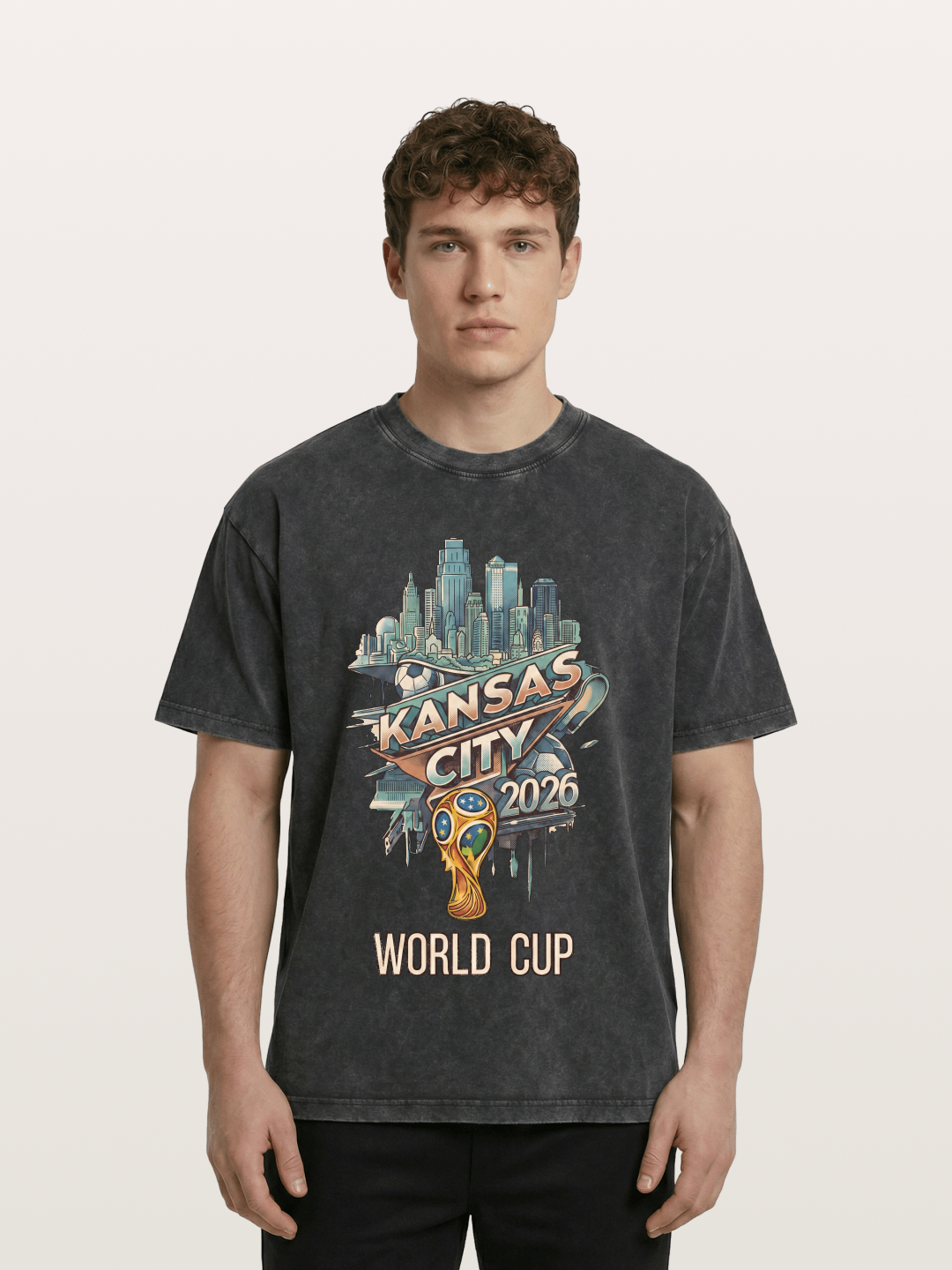KC World Cup 2026 Emblem Washed T-shirt