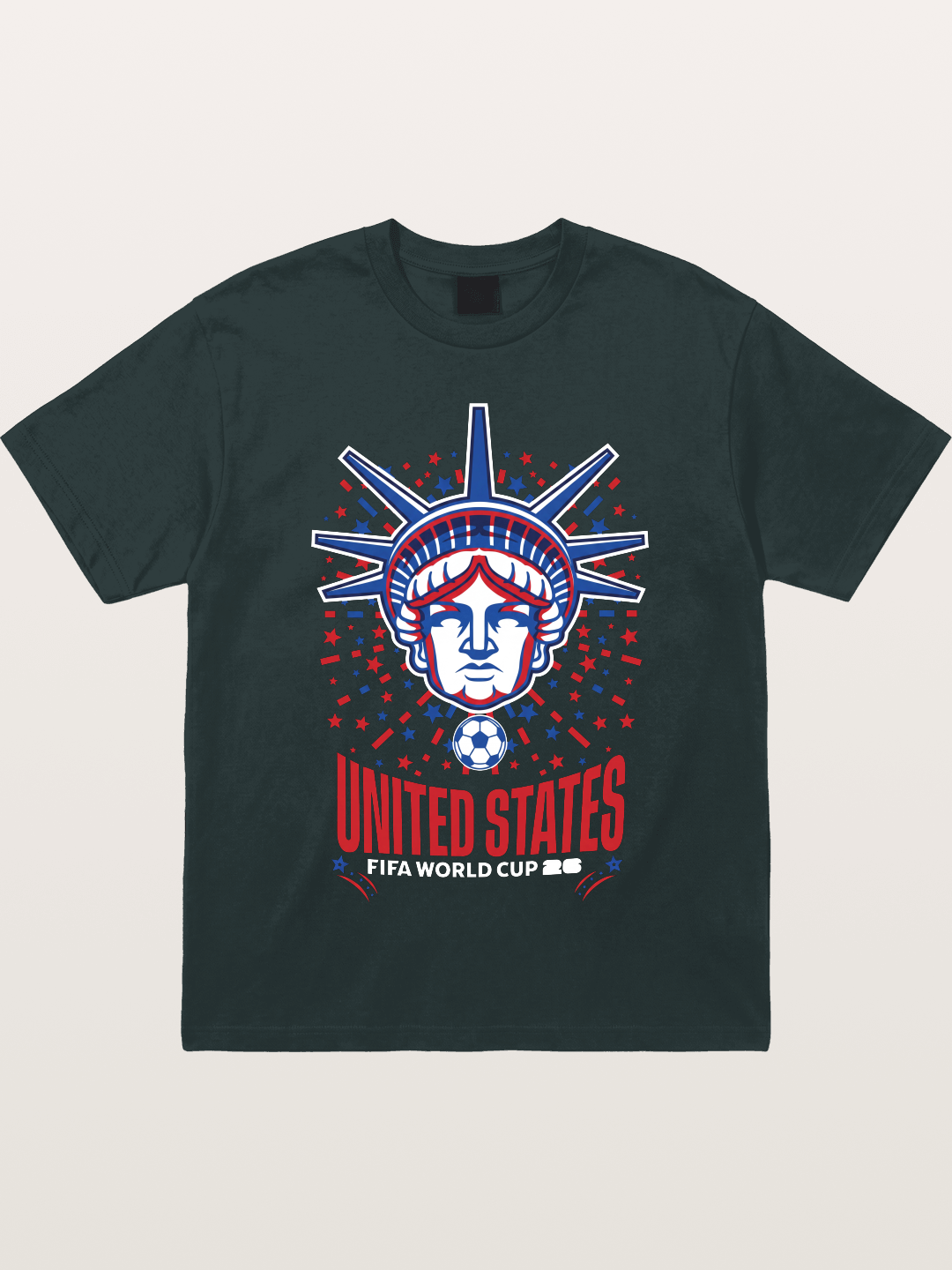 USA WC 2026 Statue of Liberty Badge Gildan T-shirt