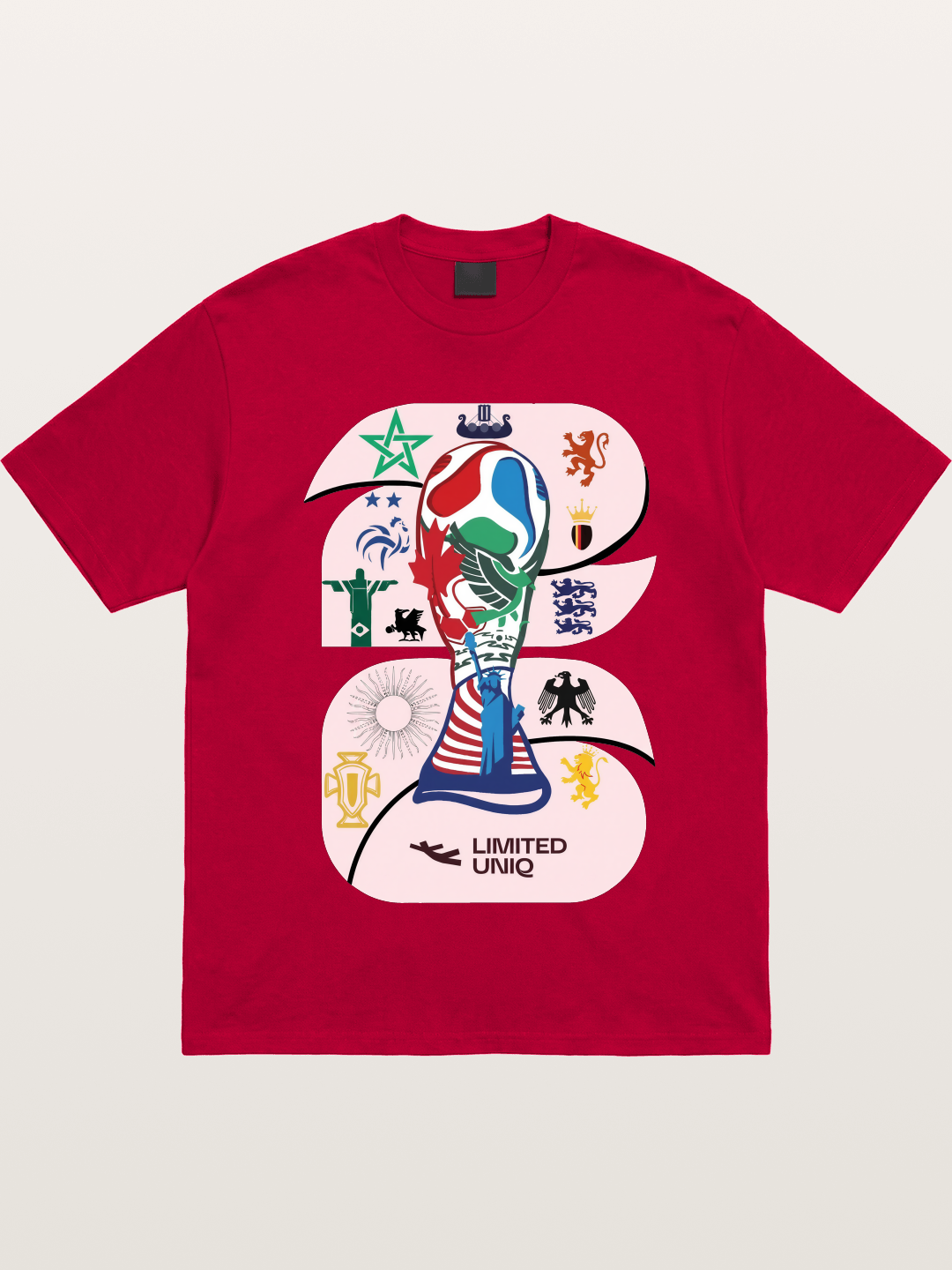 2026 World Cup Trophy Collage Gildan T-shirt