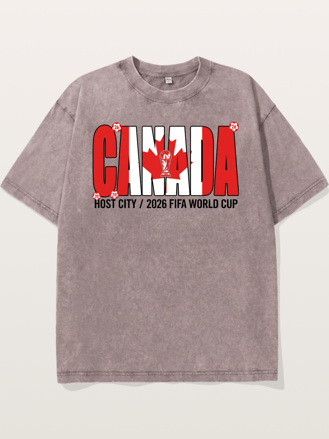 Canada 2026 World Cup Typography Washed T-shirt