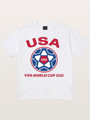 USA WC 2026 Soccer Ball Emblem Cotton T-shirt