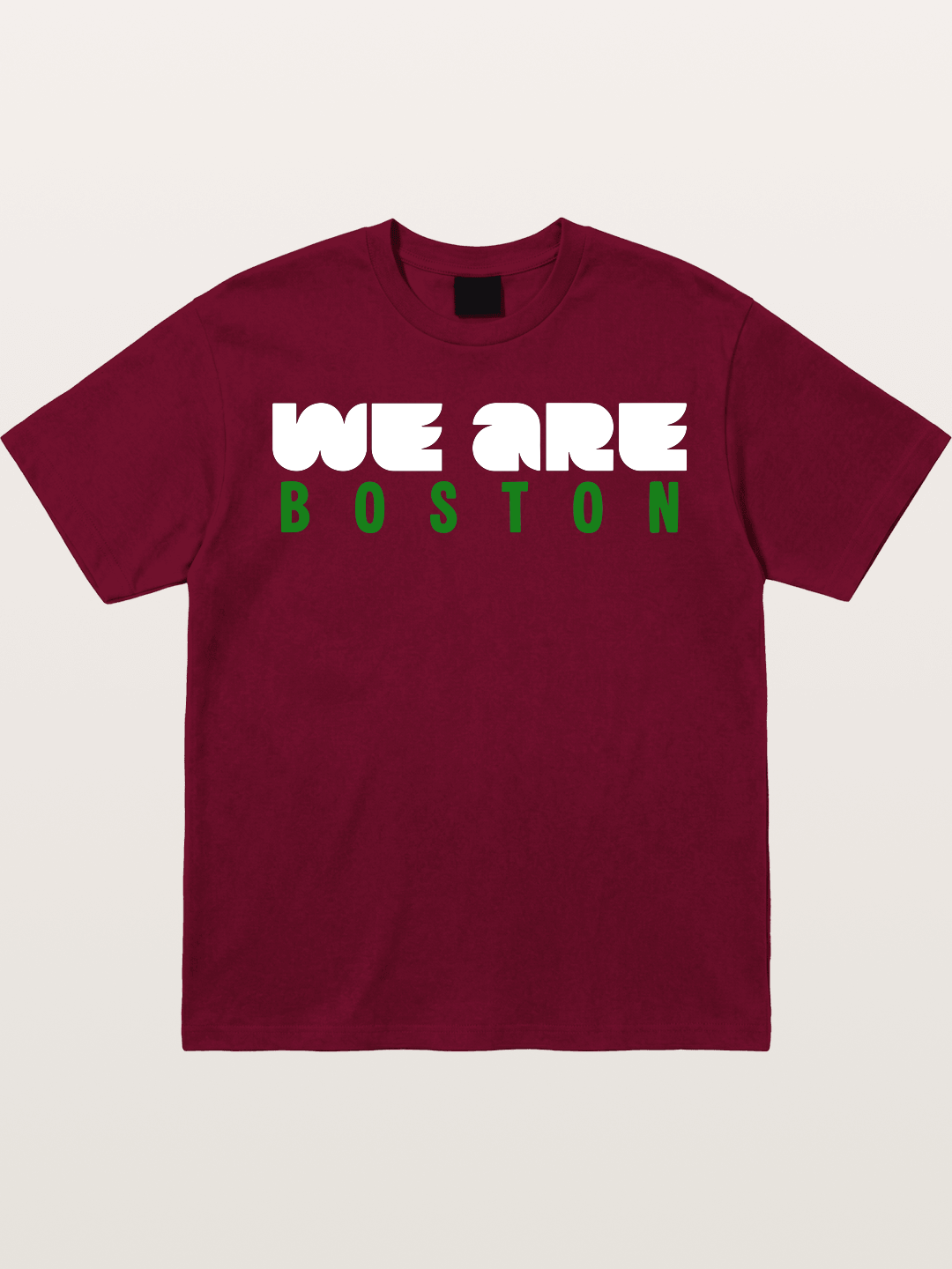 Boston Green Bold Text Gildan T-shirt