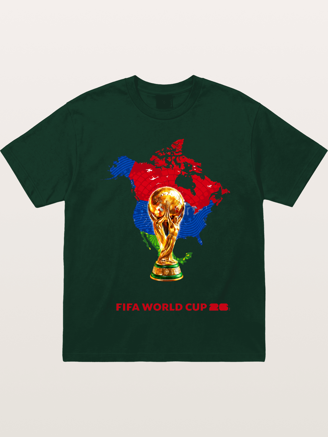 World Cup Trophy & Americas Map Gildan T-shirt