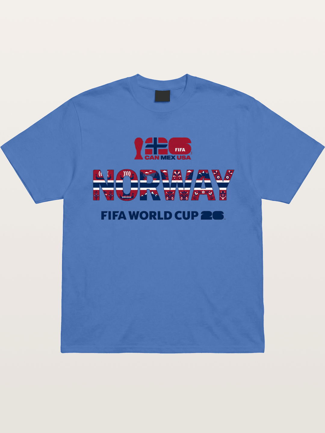 Norway 2026 Folk Pattern Print Gildan T-shirt