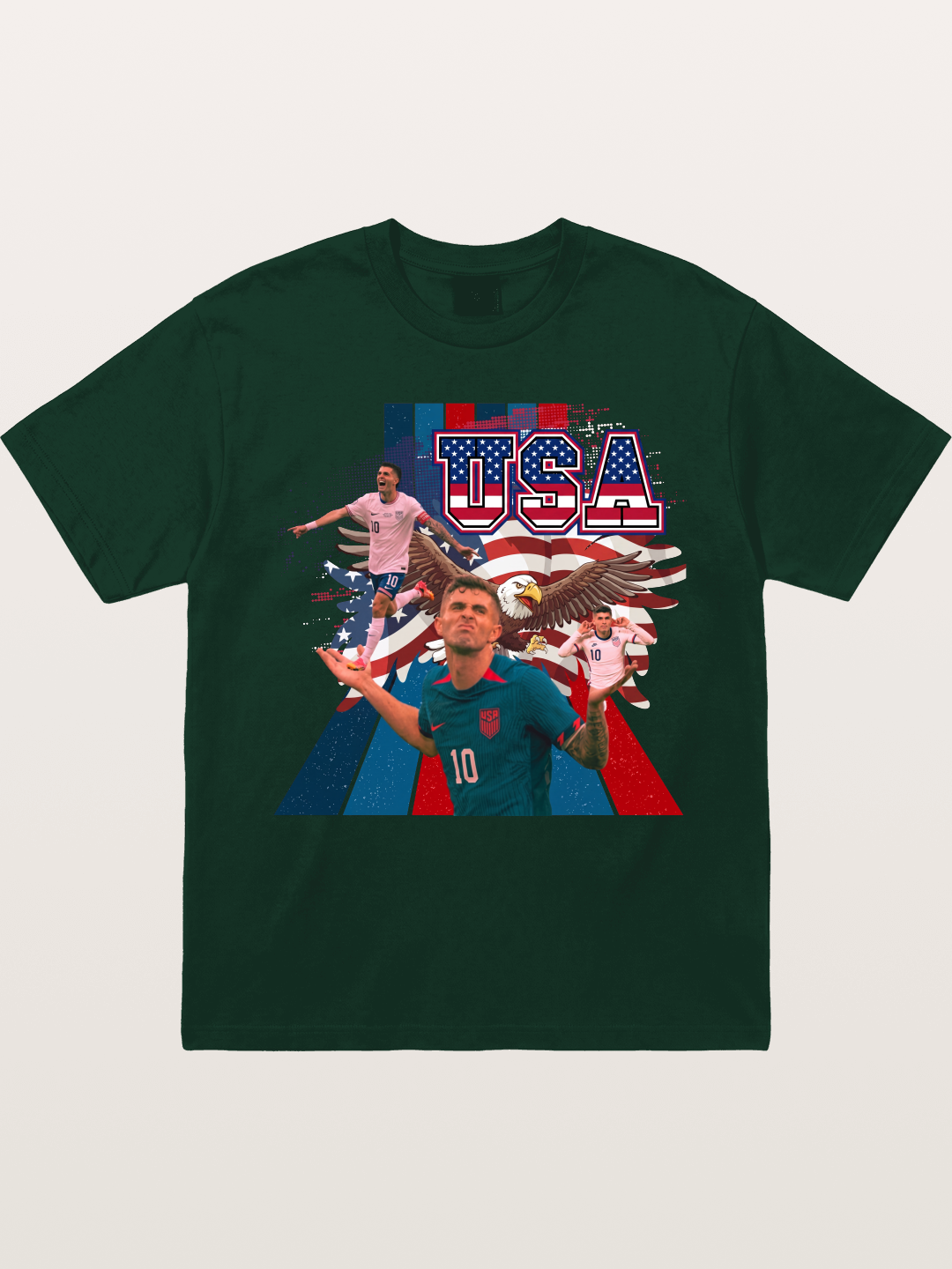 US Soccer Eagles And Two National Stars Gildan T-shirt