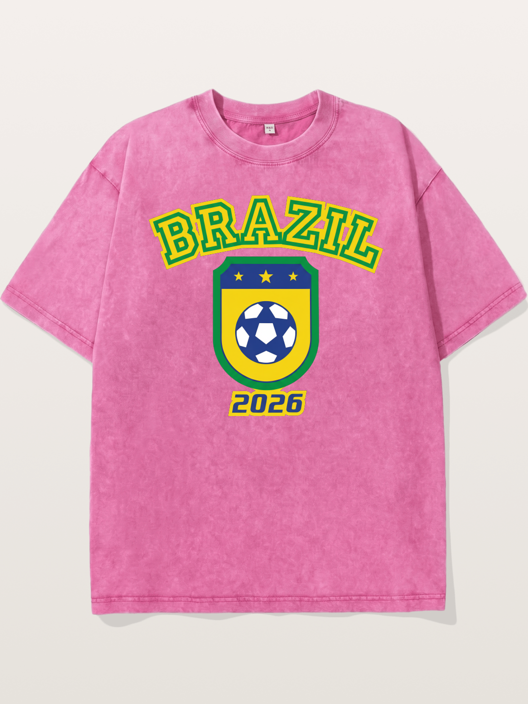 Brazil 2026 World Cup Crest Washed T-shirt