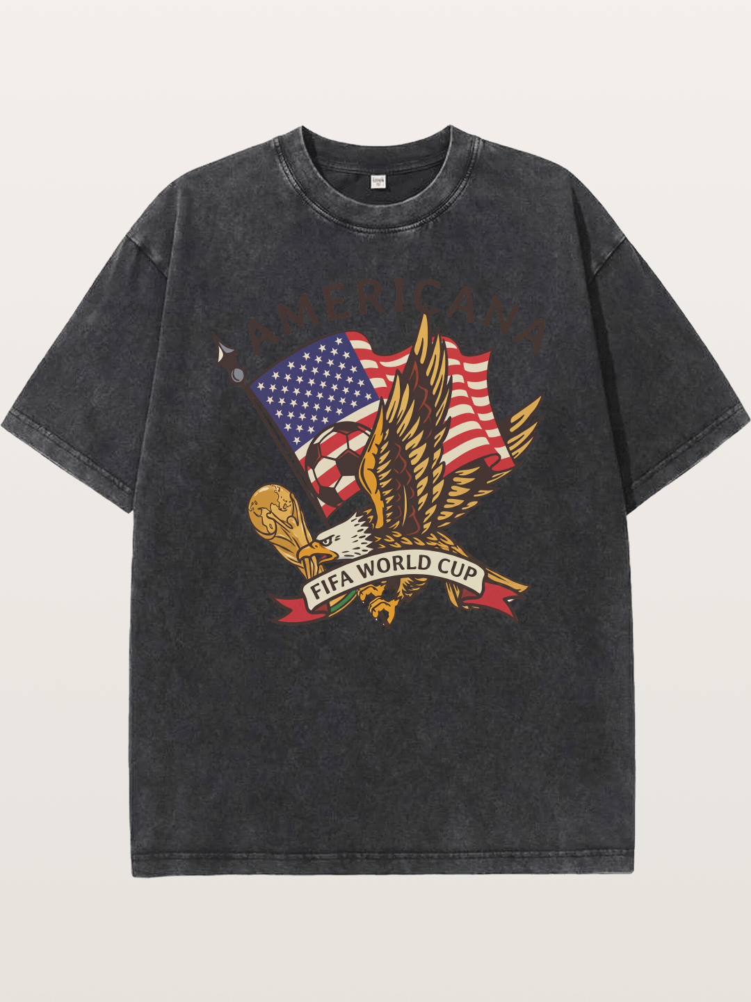 USA Eagle World Cup Graphic Washed T-shirt
