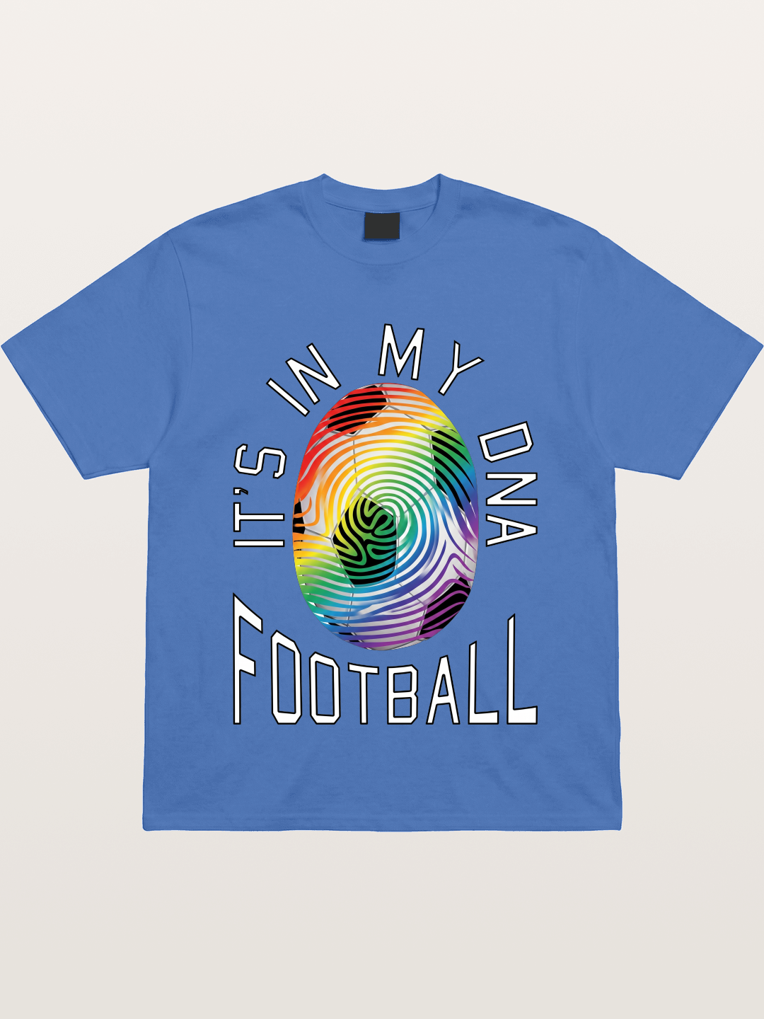 Football DNA Rainbow Print Gildan T-shirt