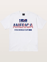 2026 World Cup MEXUSA Flag Art Cotton T-shirt