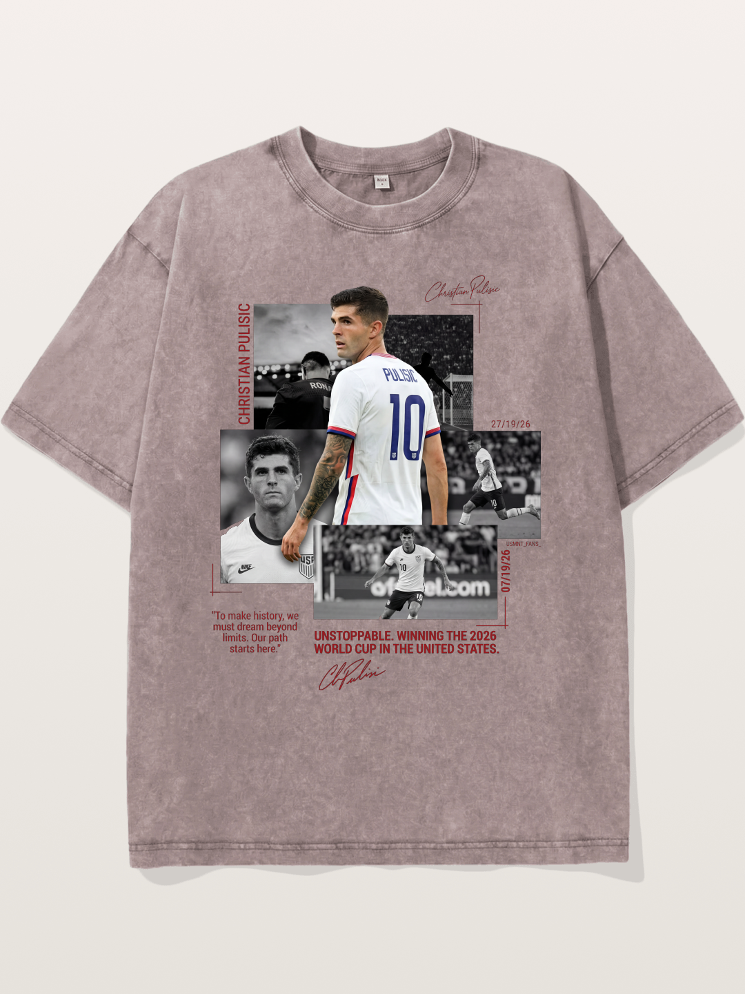 Christian Pulisic Match Day Montage Washed T-shirt