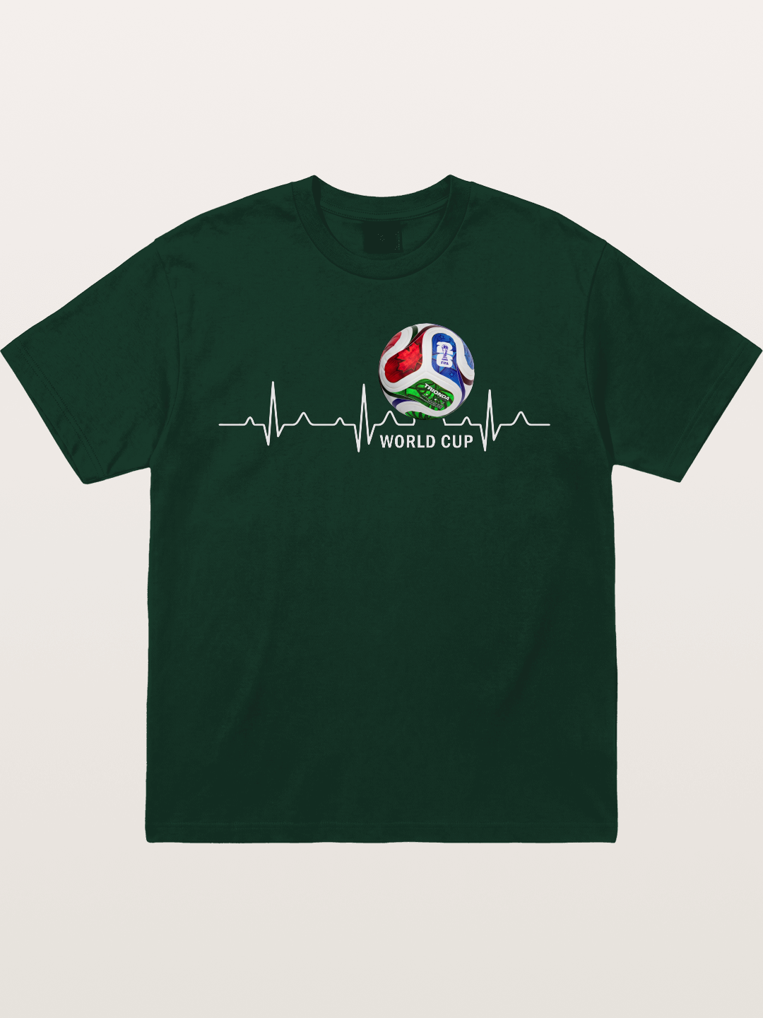 World Cup Soccer Heartbeat Graphic Gildan T-shirt