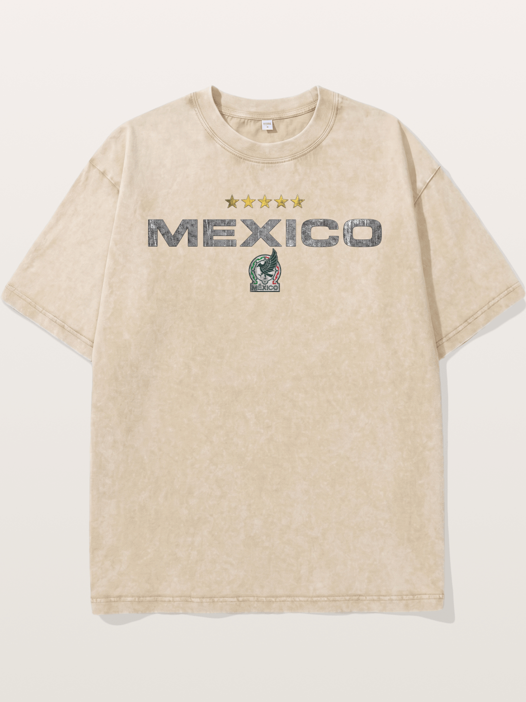 Mexico Football Retro Logo Washed T-shirt