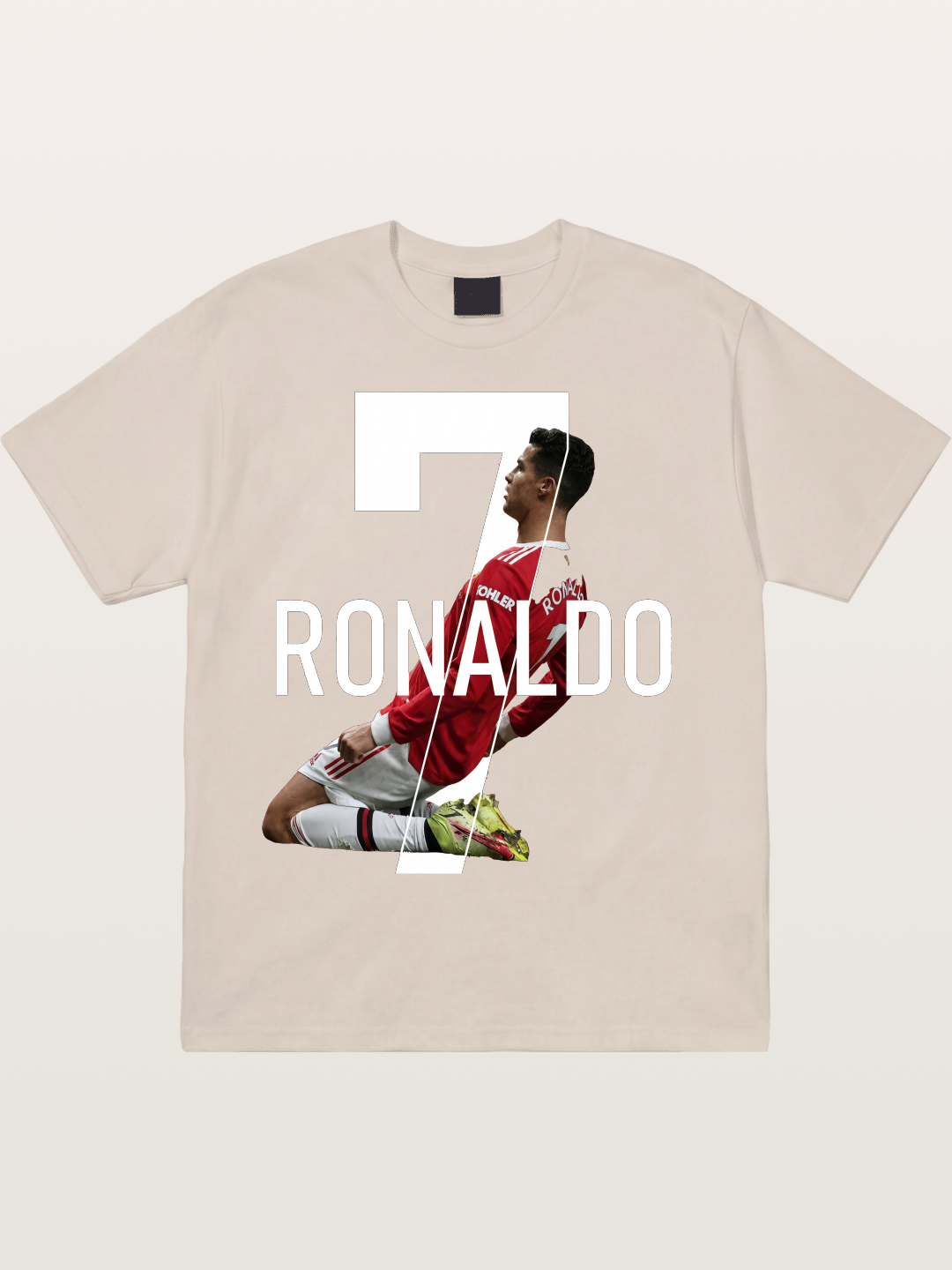 Ronaldo Red Jersey Celebration Pose Cotton T-shirt