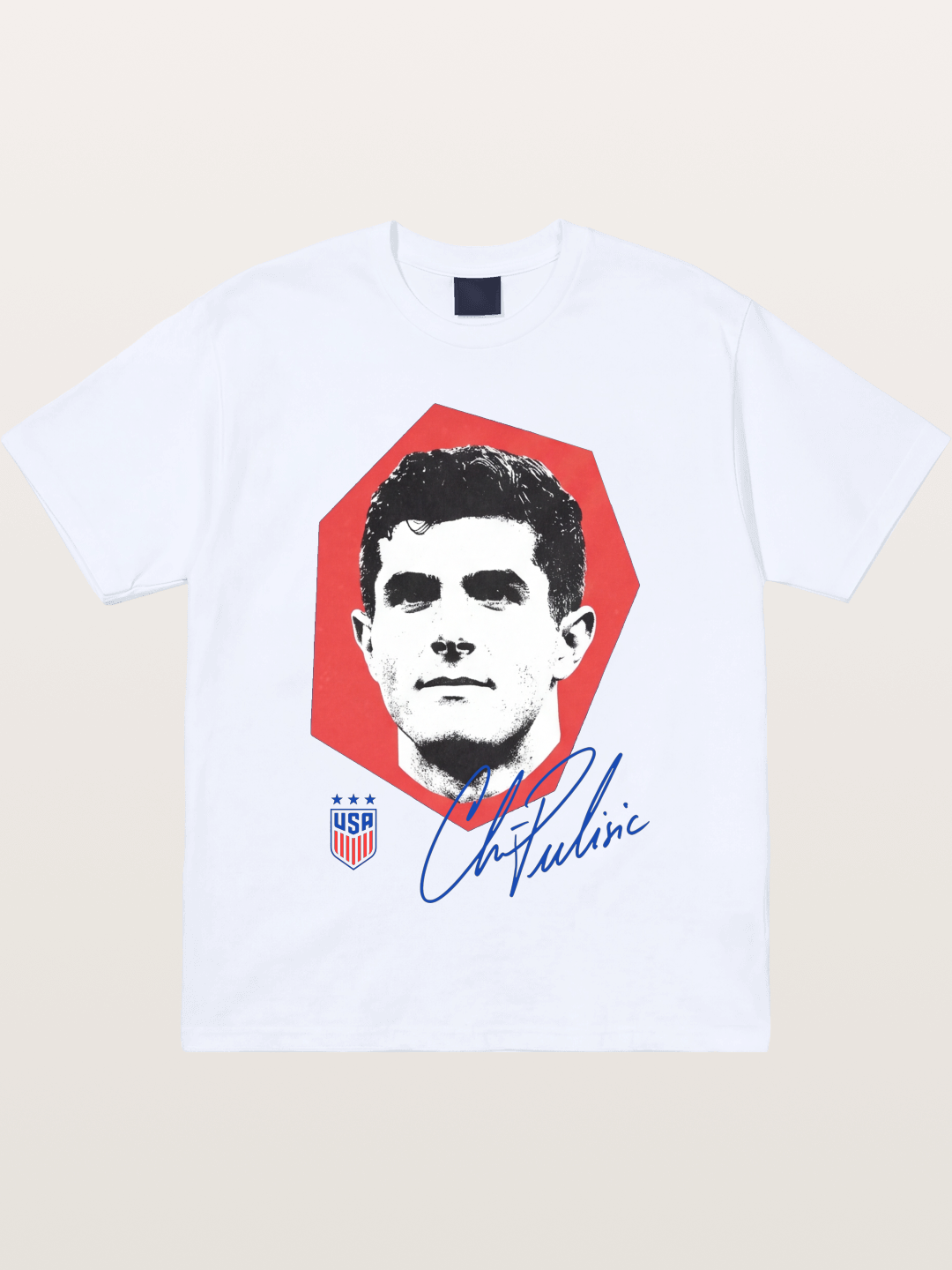 Christian Pulisic Octagon Signed Mark Gildan T-shirt