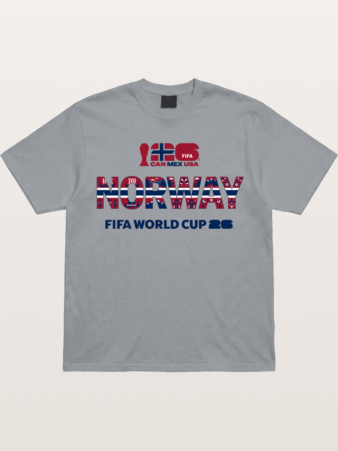 Norway 2026 Folk Pattern Print Gildan T-shirt