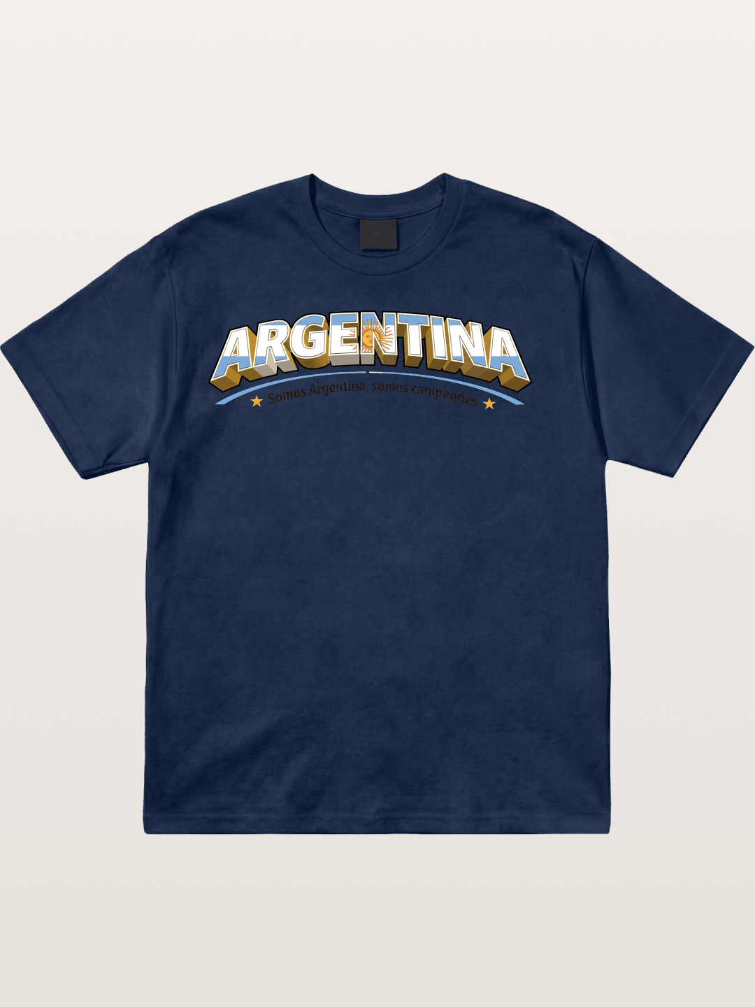 Argentina Retro Team Logo WC Cotton T-shirt