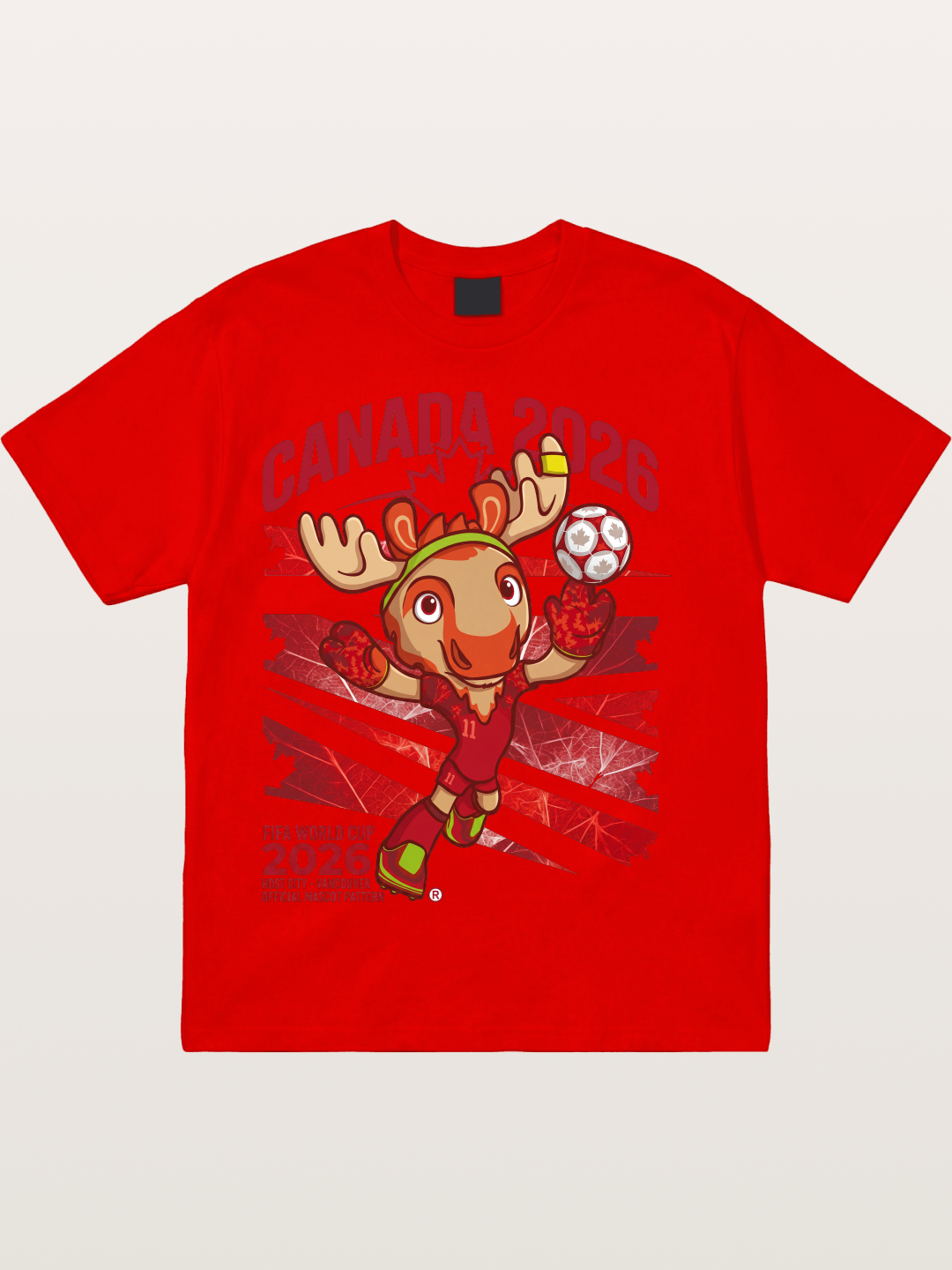 Canada 2026 Moose Mascot Cotton T-shirt