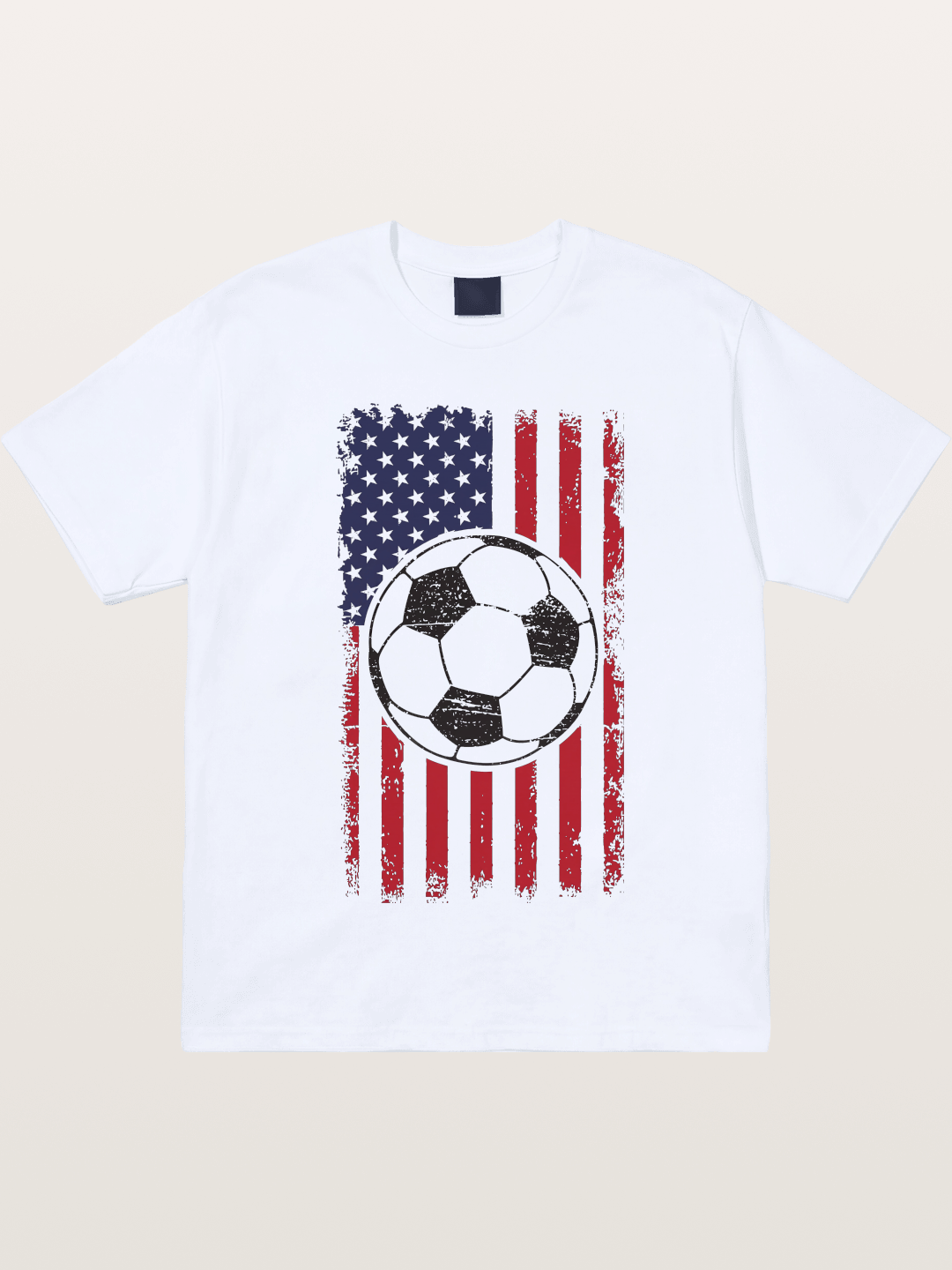 USA Flag Soccer Ball 2026 Vintage Gildan T-shirt