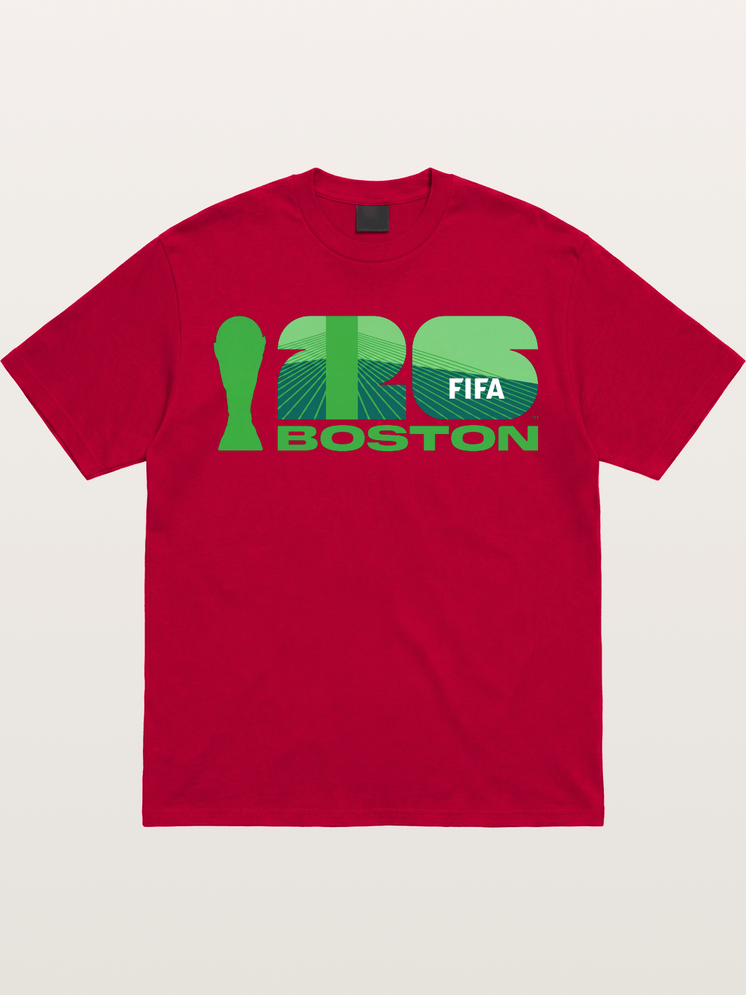 Boston WC 2026 Green Geometric Logo Gildan T-shirt