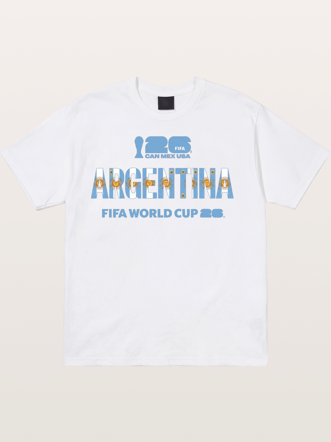 2026 World Cup Argentina Sun Design Cotton T-shirt