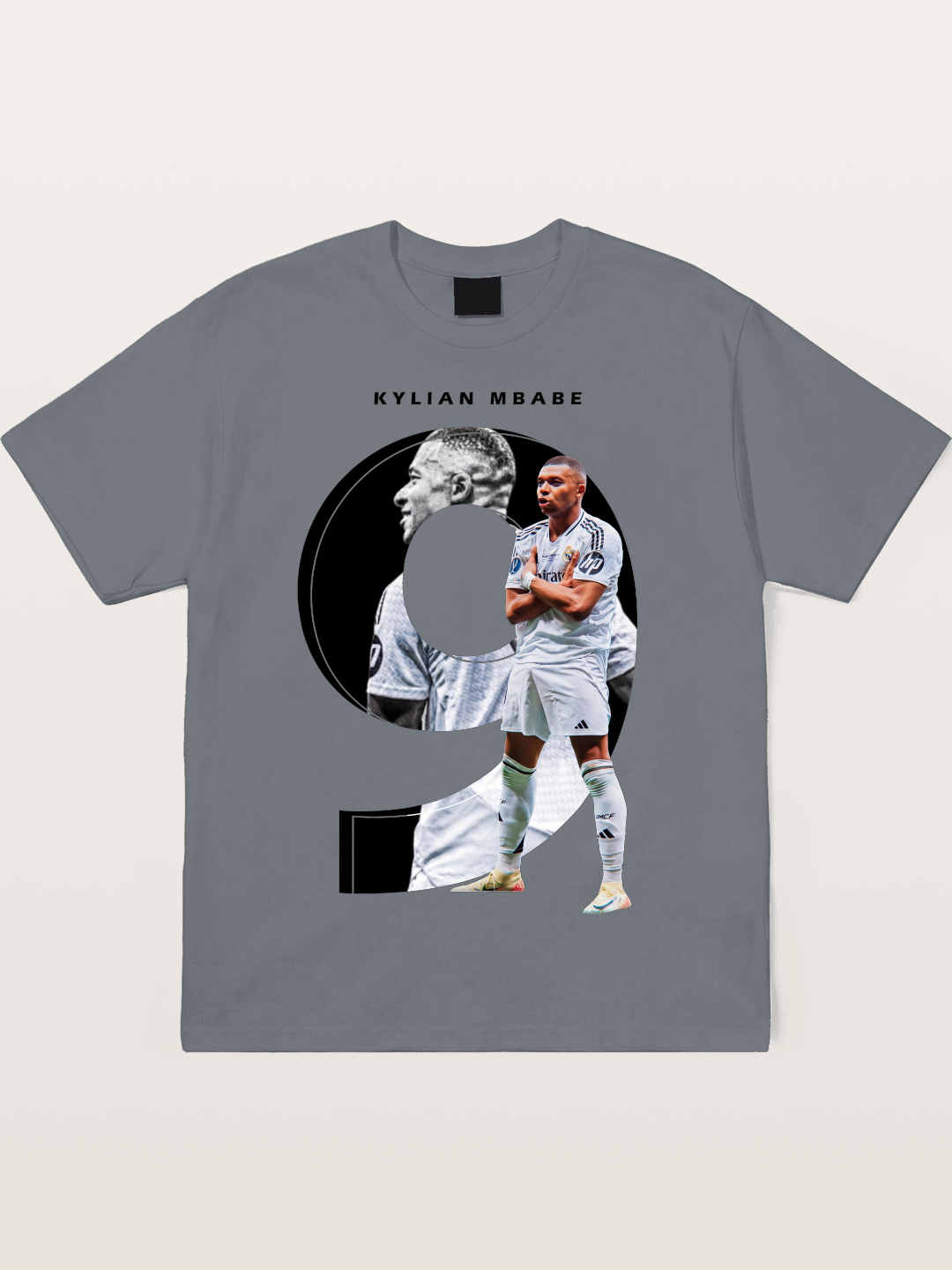 Mbappe Real Madrid Graphic Cotton T-shirt