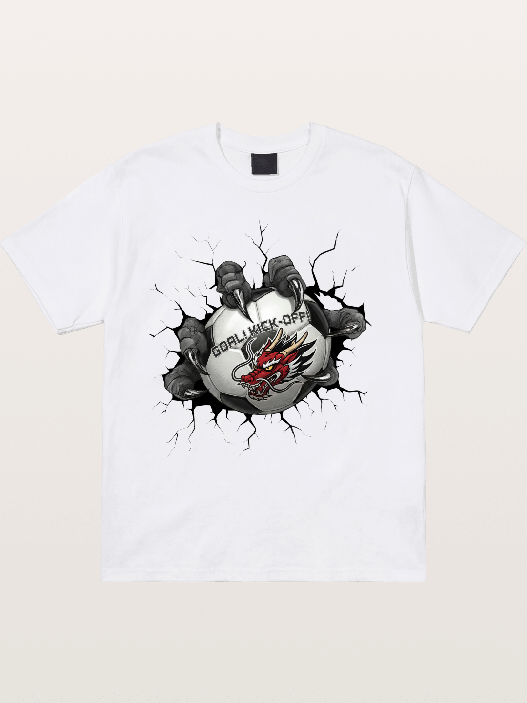 Dragon Claw Soccer Breakthrough Cotton T-shirt