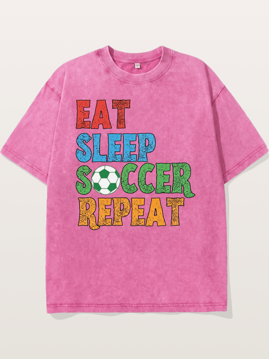 Eat Sleep Soccer Repeat Washed T-shirt