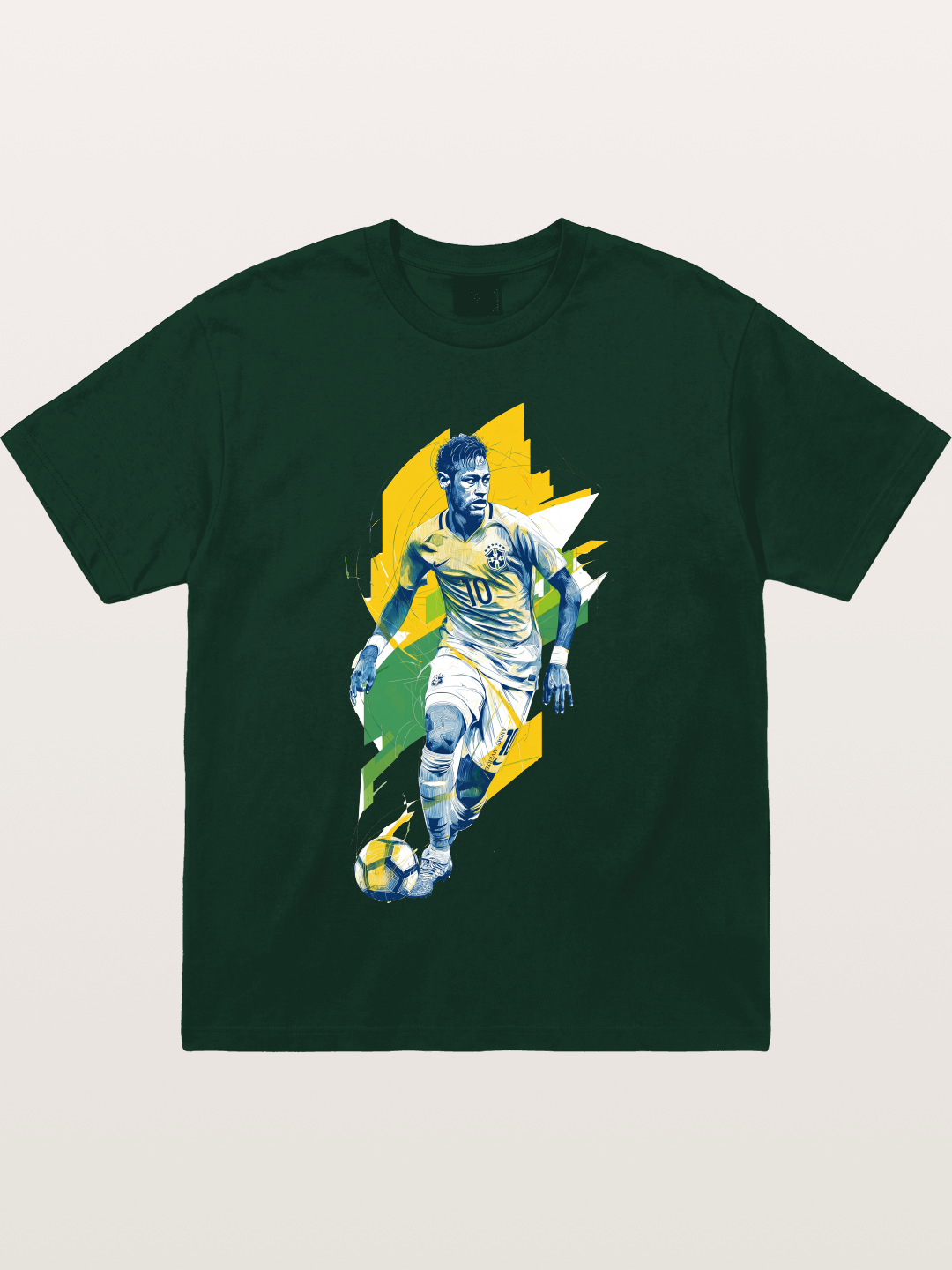 Neymar Brazil Geometric Print Gildan T-shirt