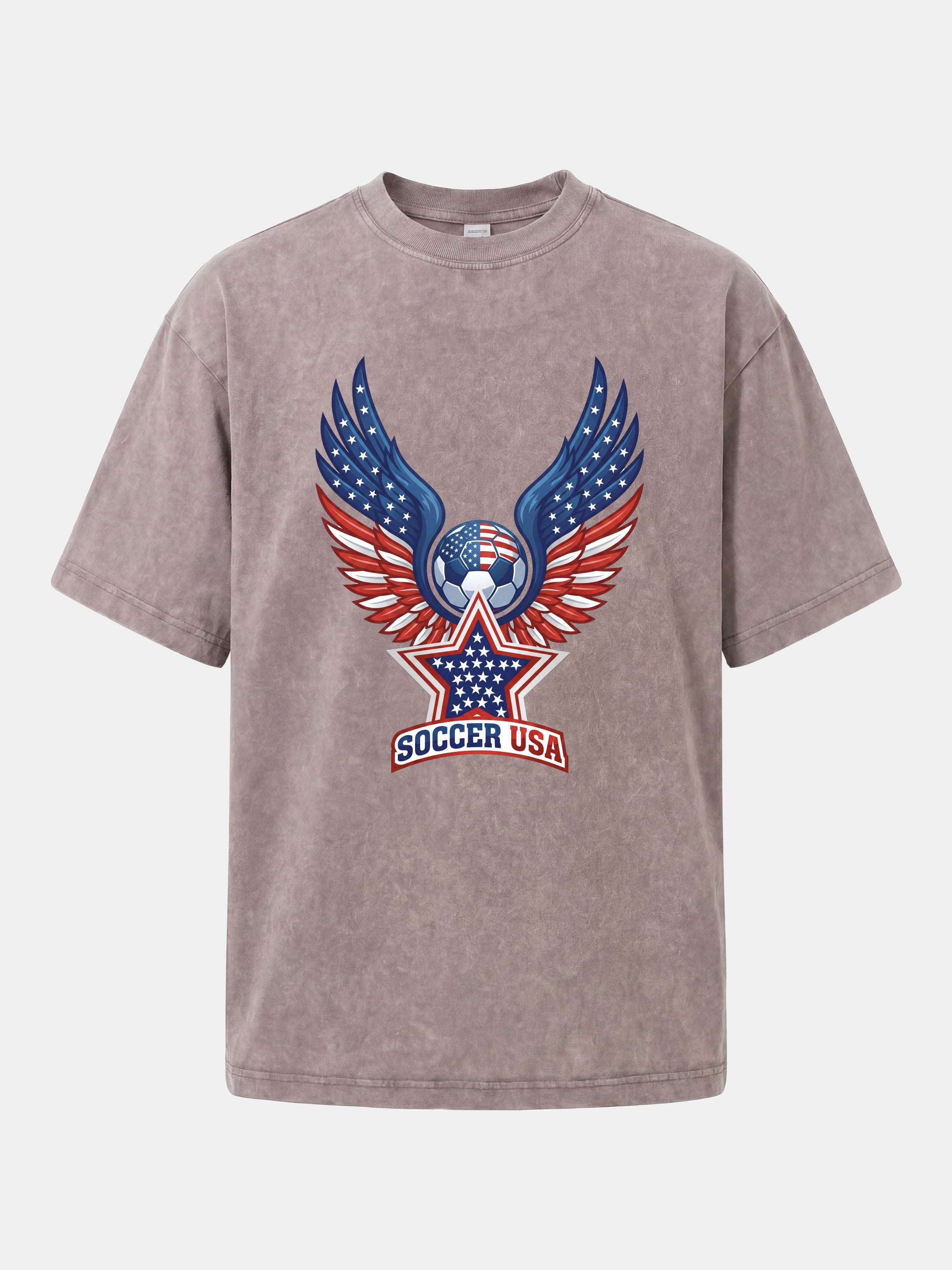 Soccer USA Wings Star Logo Washed T-shirt