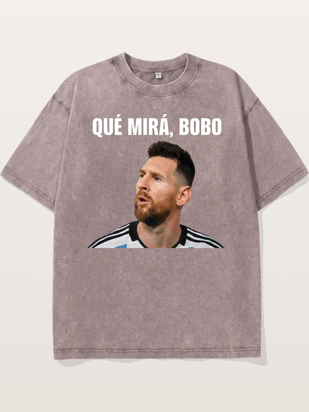 Lionel Messi What Are You Looking At Washed T-shirt