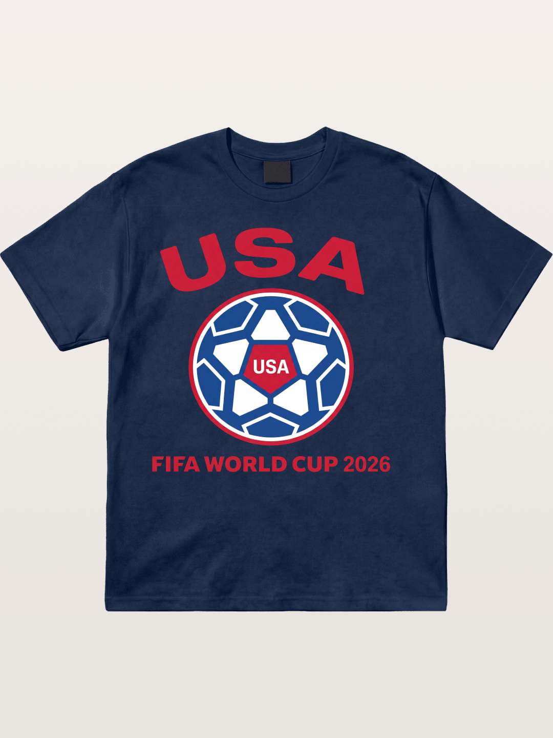 USA WC 2026 Soccer Ball Emblem Cotton T-shirt
