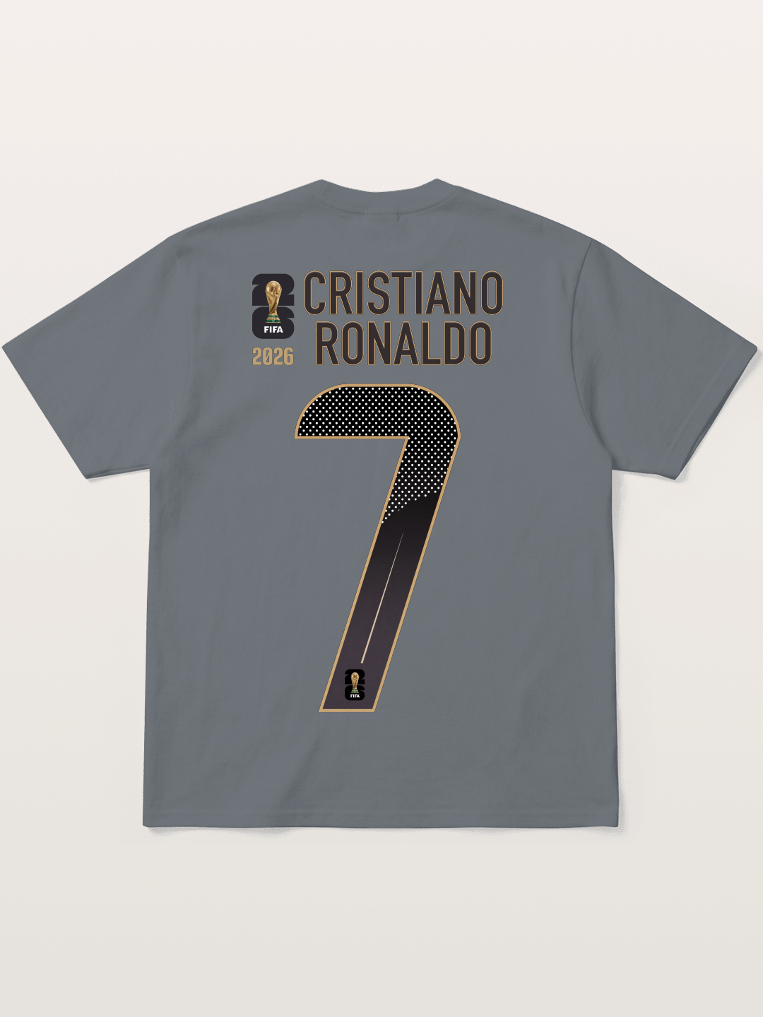 Portugal 7 Ronaldo 2026 WC Cotton T-shirt