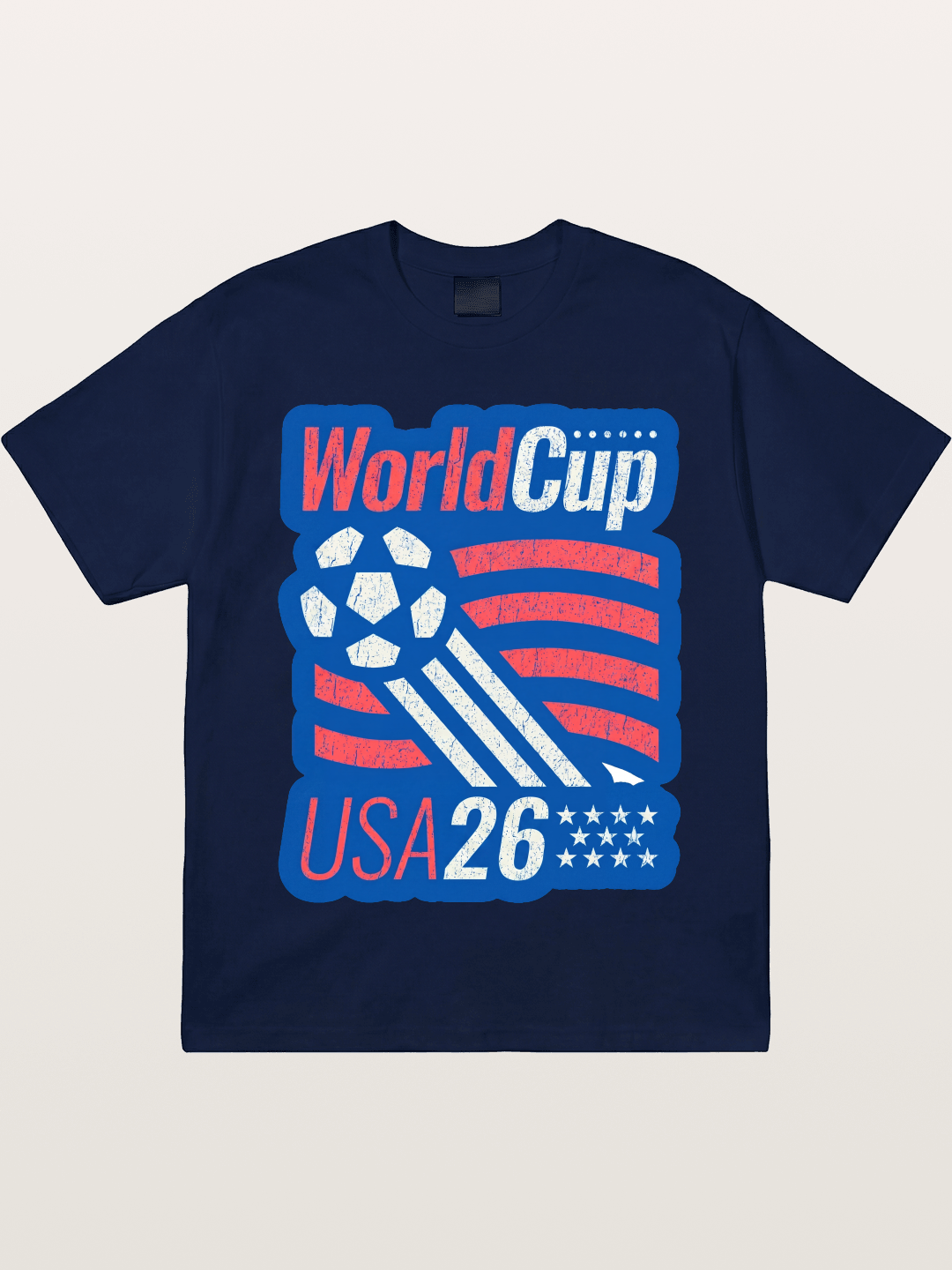 American Flag Soccer Ball WC 2026 Gildan T-shirt